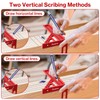 Preciva 3D Speed Square with Pencil, 22.5-90° Multi Angle Combination