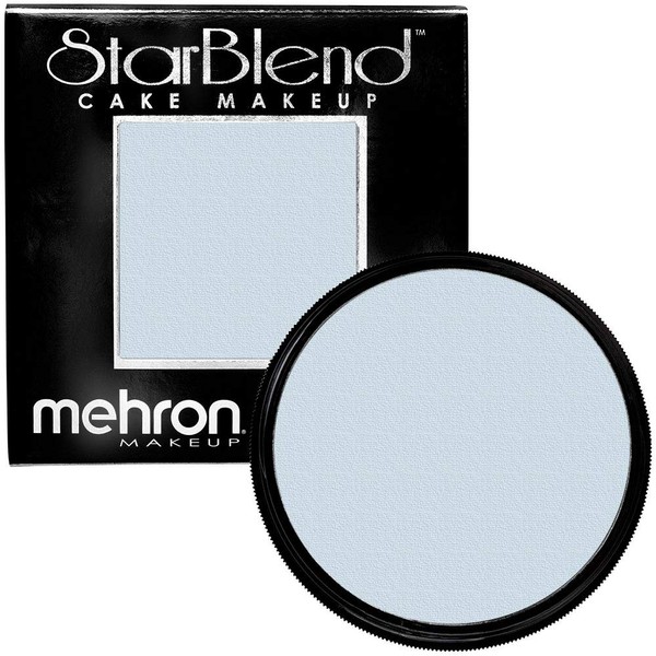 Mehron Makeup StarBlend Cake Makeup | Wet/Dry Pressed Powder Face Makeup | Powder Foundation | Moonlight White Face Paint & Body Paint 2 oz (56g)