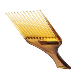 Baluue Brown Hair Comb Vintage Wide Tooth Comb for Curly Thick Hair Amber Color Detangler Styling Tool for Grooming
