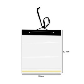 Jagowa 2PCS Waterproof Cover for Reading Maps Outdoors Or Hiking Waterproof Map Bag Plastic Ziplock Bag Transparent Stationery Bag PVC Plastic