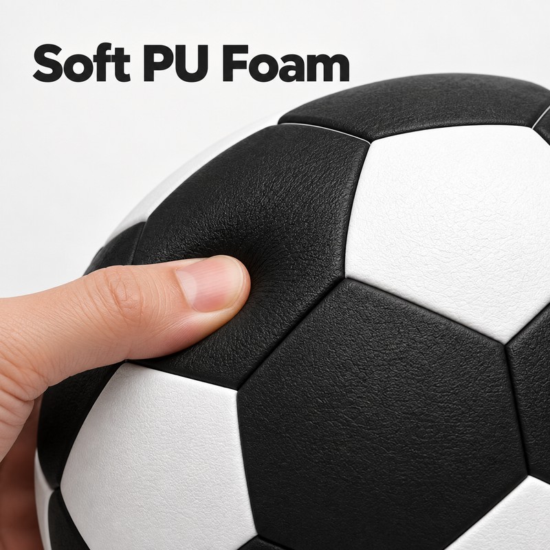 Silent Foam Soccer Ball for Indoor Play – Soft PU