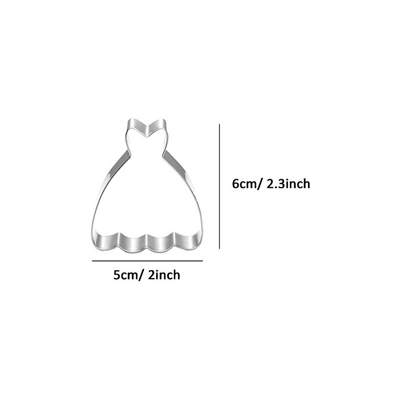 ZDYWY Princess Dress Skirt Shaped Cookie Cutter