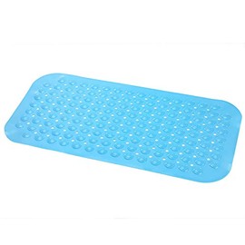 Baby Bath Mat Extra Long Large 79cm Non-Slip Safety Mat Suction Blue