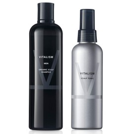 Vitalism Scalp Care Shampoo 11.8 fl oz (350 ml) & Tonic Set for Men (Renewed)