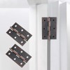 Antrader 12 PCS Folding Butt Hinge, Cabinet Gate Closet Door