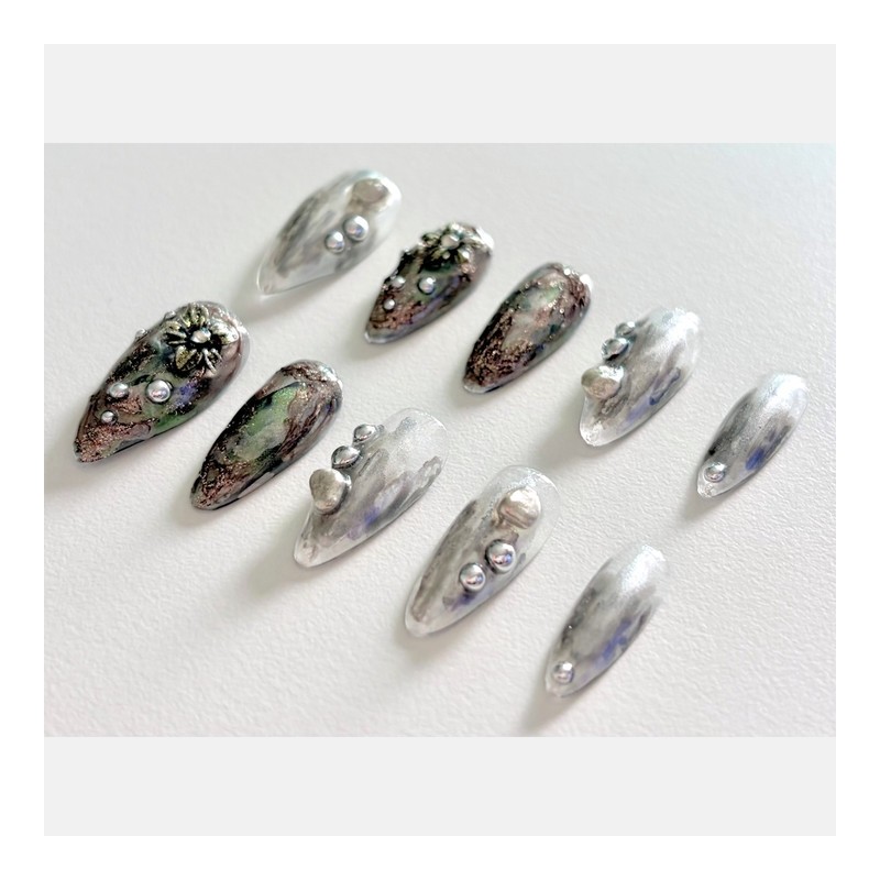 [Trace] Handmade nail tips - Coffin Egg / [흔적 Trace]
