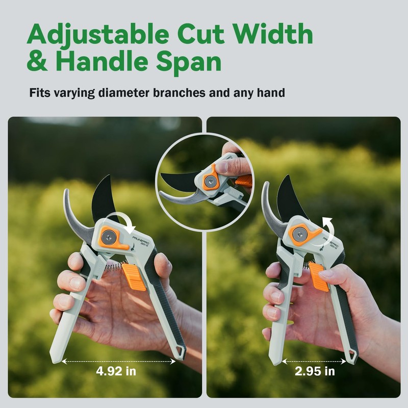 PrunePro Pruning Shears for Gardening Professional Bypass Hand Pruner Up