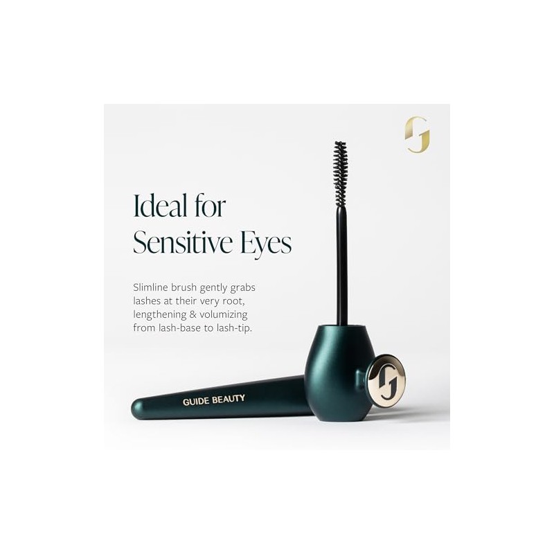 Guide Beauty Máscara Voluminizadora Lash Wrap Con Cepillo Fino Y