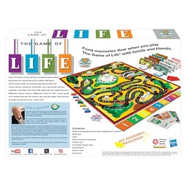 Winning Moves The Game Of Life With 1960 Artwork & Gameplay, Winning Moves Games USA, Classic Game: Original 1960's Version, Spinner, Mountains, Insurance, Career Options, Marriage, etc. 2-6 Players Age 10+