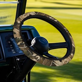 Rarucativ Camouflage Oak Car Steering Wheel Protector Cover Golf Cart Accessories Club Car Anti-Slip Club Car Precedent Golf Cart Steering Wheel Cover Steering Wheel Accessories for Winter