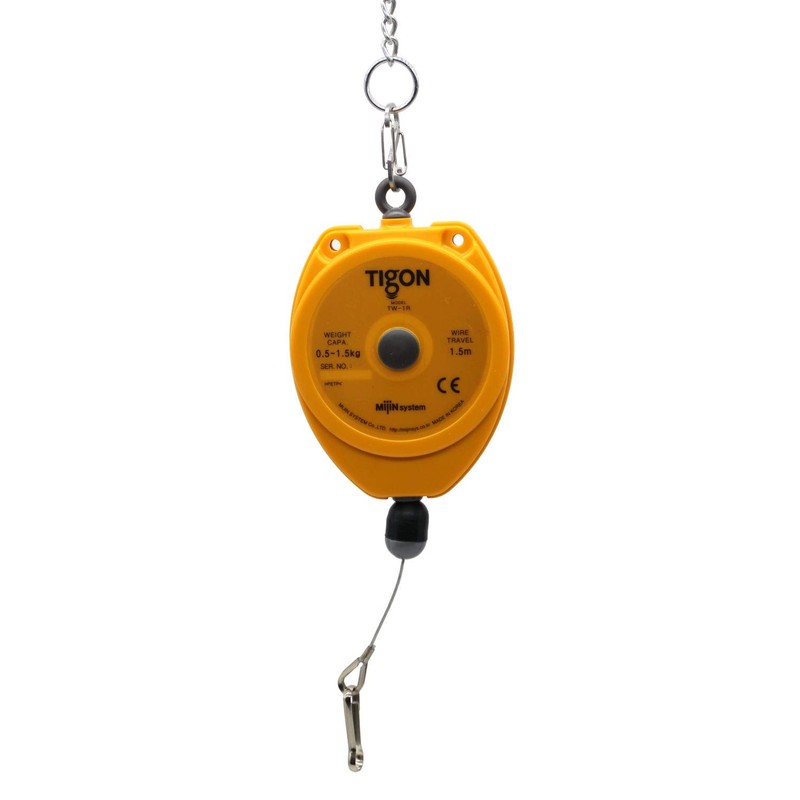 Tigon TW-1R Retractor, Spring/Tool Balancer (Load Capacity: 0.5-1.5 kg/1.1-3.3 lbs)