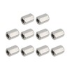 HiPicco Hex Coupling Nuts, M6 x 1-Pitch UNC 10mm/0.39" Length,