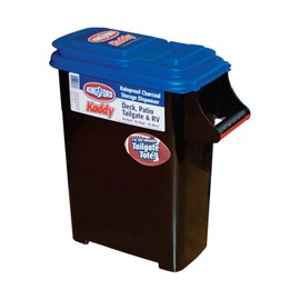 Kingsford Charcoal Storage Container - Charcoal Bin Holds Up To 10 LB Capacity, Stackable Black Bin, Heavy Duty Grip Handle, Blue Flip Lid, for Charcoal Pellets, Wood Pellets, Smoker Pellets