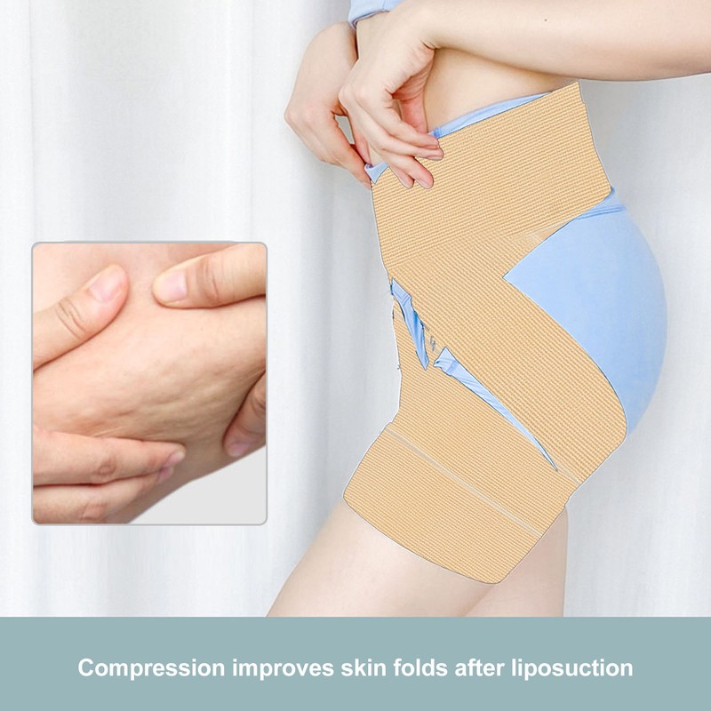 Thigh Trimmer Light Yellow 7cm Wide Elasticity Comfortable Thigh Root