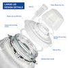 5 Gallon Square Fermentation Jar with Wide Mouth, Stainless Handles,