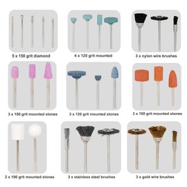 Eagles Rotary tool accessories kit,228pcs for sanding/polishing/cutting/carving wood,stone, jewelry, glass, stone, ceramic Compatible with dremmel tool kit