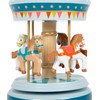 Small Foot Musical Box Horse Carousel Circus Wooden Decoration for