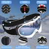 JRZHX Spherical Ski Goggles (White Ice Blue)