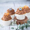 TRUSBER White and Gold Foil Cupcake Liners,100 pcs Disposable Muffin