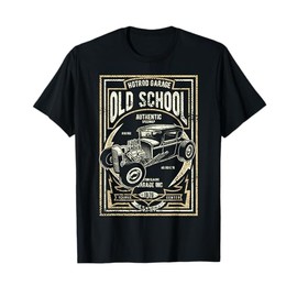 Old School Vintage Hot Rod Garage Men Classic Car T-Shirt