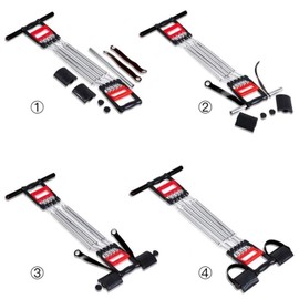 Pull Exerciser Chest Exerciser for Men - 3 in 1 Pull-Up Bars Spring Exerciser Elastic Sit Up Pull Rope Home Fitness Equipment