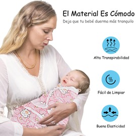 Saco para Dormir Bebe Ajustable 3 PCS, Swaddle para Bebe de 0 a 12 Meses con Gorro y Zapatos Bebe, Hecho de100% Franela Algodón Muselinas para Bebe Niña y Niño, Ultra Delgada Transpirable y Suave