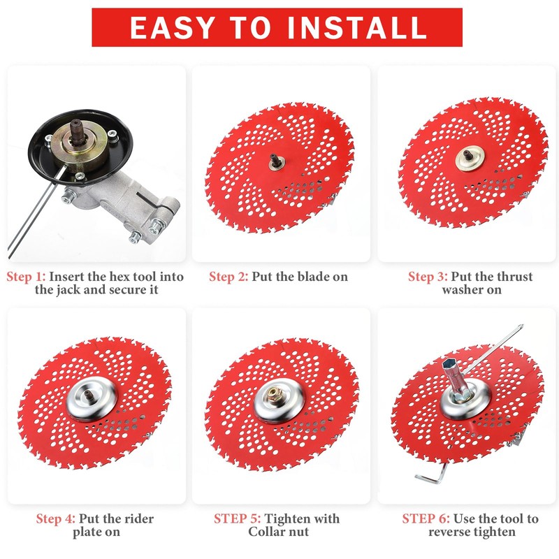 Threlaco 6 Steel Teeth Razor Trimmer Head and 3 Teeth