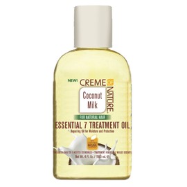 Creme Of Nature Coconut Milk Essential 7 Treatment Oil 4 Ounce (118ml) (2 Pack)