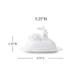 Juliska Clever Creatures - Bridget Bunny Butter Dish