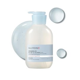 ILLIYOON Ceramide Ato 6.0 Baby Head to Toe Cleanser 500ml All-in-One for Sensitive Skin Gentle for Infants and Adults Perfume Free