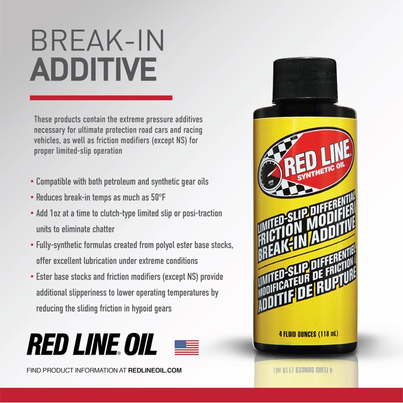 Red Line 80301 Limited Slip Friction Modifier - 4 Ounce