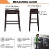 Bifaunvogel Bar Stool Cover (2 Pack), Rectangle, Printed Stretch, Backless,