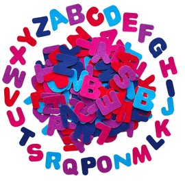 Letter Stickers, Felt Stickers for Kids, Felt Letters for Crafts, Craft Supplies for Scrapbooking 140pcs 4cm Size