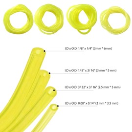 4 Sizes Gas Fuel Line Hose Yellow 8FT Fuel Tube for 2 Cycle Small Engine