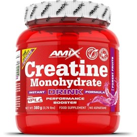Amix Creatina Monohidrato Powder Drink 360 gr/Mejora el Rendimiento Deportivo - Aumenta la Masa Muscular/Perfecta para Deportistas Sabor Frutas del Bosque