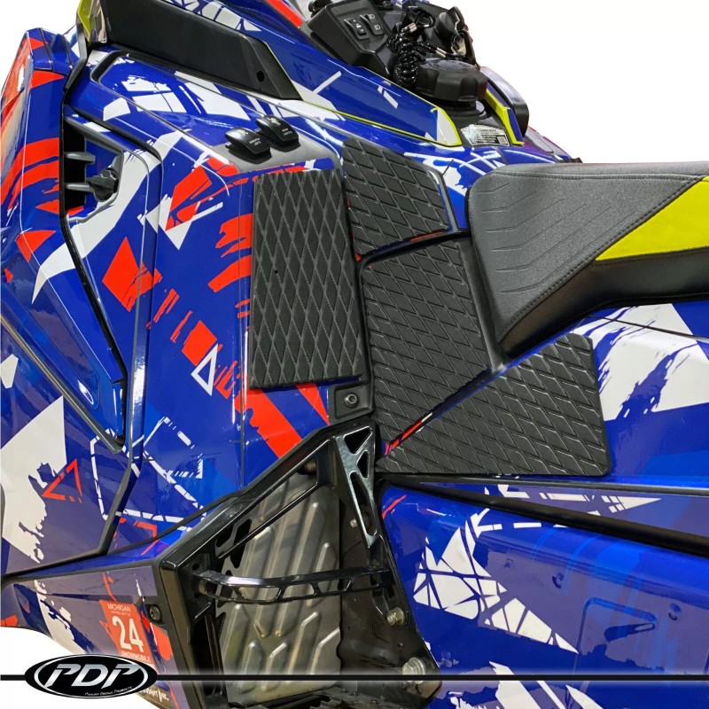 Polaris Matryx 9R Snowmobile Mountain Performance Knee Pads by PDP