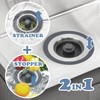 Kitchen Sink Drain Strainer Stopper Set Prevents Clogging 2 in