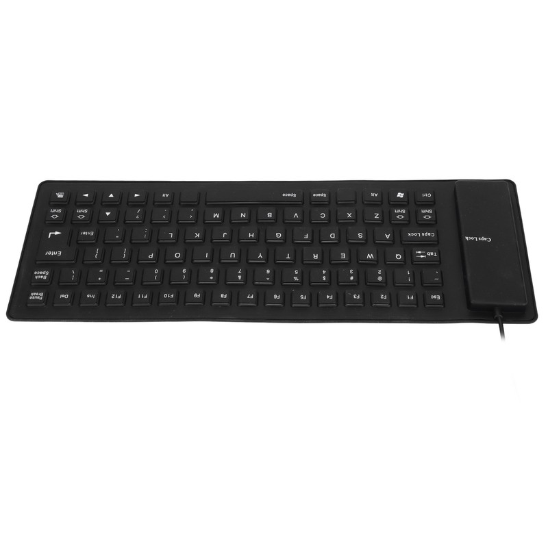 Silicone Keyboard Fully Sealed Design Lightweight Portable Silent Soft Comfortable