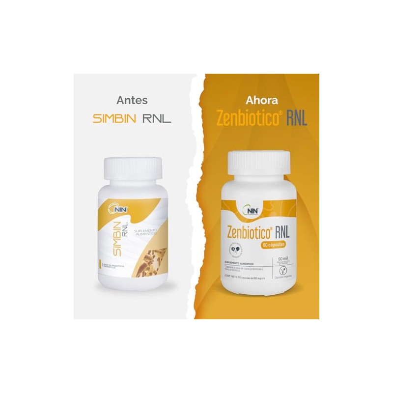 NIN Zenbiotico RNL- Antes Simbin RNL - Suplemento Alimenticio -