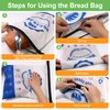 SumDirect Bread Bags for Homemade Breads- 1 Pack Blue Reusable