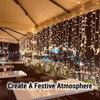 IFAMIO 100 Pcs Christmas Light Clips Gutter Hanger Hooks Plastic