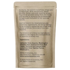 Lavender Chamomile Mint, 15-20 Servings, Eco-Conscious Zip Pouch, Caffeine Free, Pure Loose Leaf Tea Grown in America