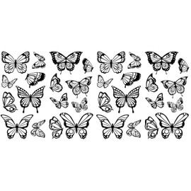 RoomMates Color Your Own Butterflies Peel and Stick Wall Decals