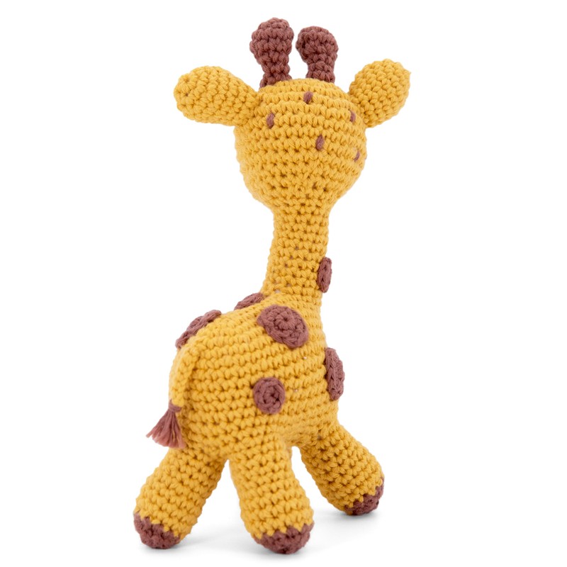 Gründl Häkelset Kuscheltier, Giraffe Gina, Esel Eddy, Robbe Robby oder