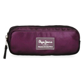 Pepe Jeans Lily Pencil Case Purple 22x7x3 cms Polyester
