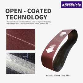 15 Pcs 2 x 48 Inch Assorted Aluminum Oxide Sanding Belt - 80/120/150/240/400 Grit