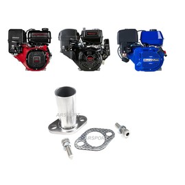 Exhaust Flex Pipe Adaptor 1.25" OD for Predator Max 459, 301cc, 420cc Duroma XP16HPE & XP18HPE 457, GX240, GX270, GX390