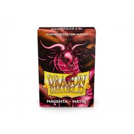 Dragon Shield Japanese Size Card Sleeves, Matte Magenta (60 Sleeves)