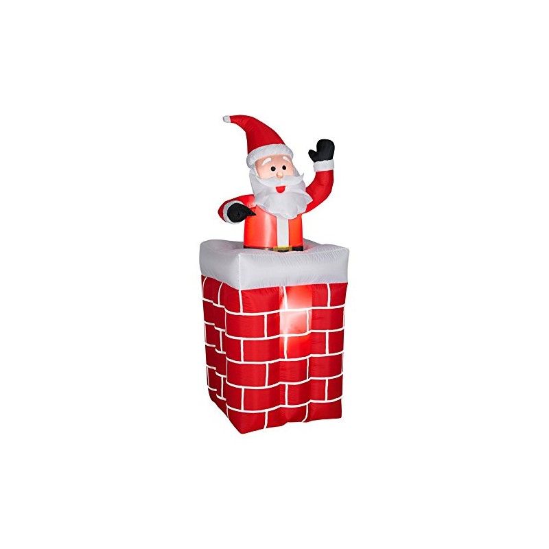 GEMMY INDUSTRIES 86119 5' Inflat Santa/Chimney