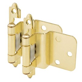 5 Pair Pack - Cosmas 15628-BB Brushed Brass Cabinet Hinges 3/8" Inset (Pair) [15628-BB]